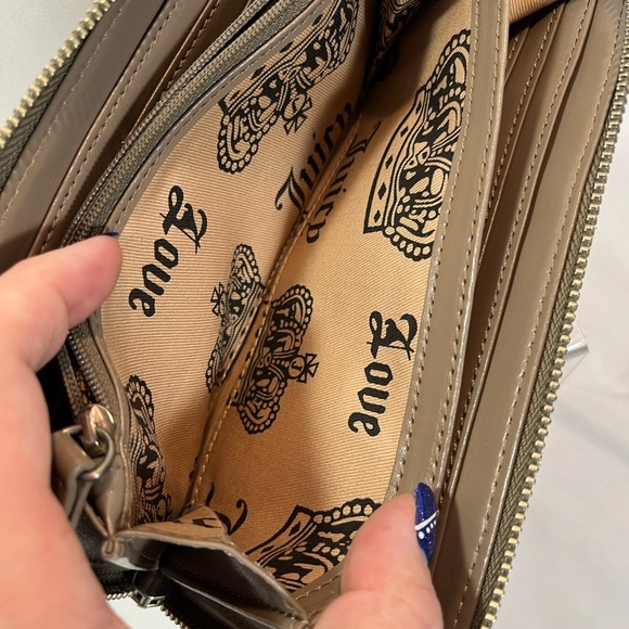 Juicy Couture Taupe Embroidered Wallet - Picture 6 of 9